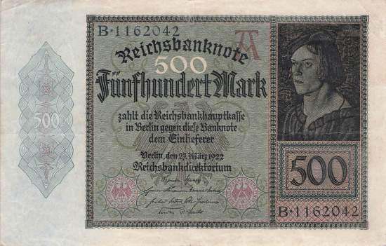 500 Mark 1922 ro.70 B